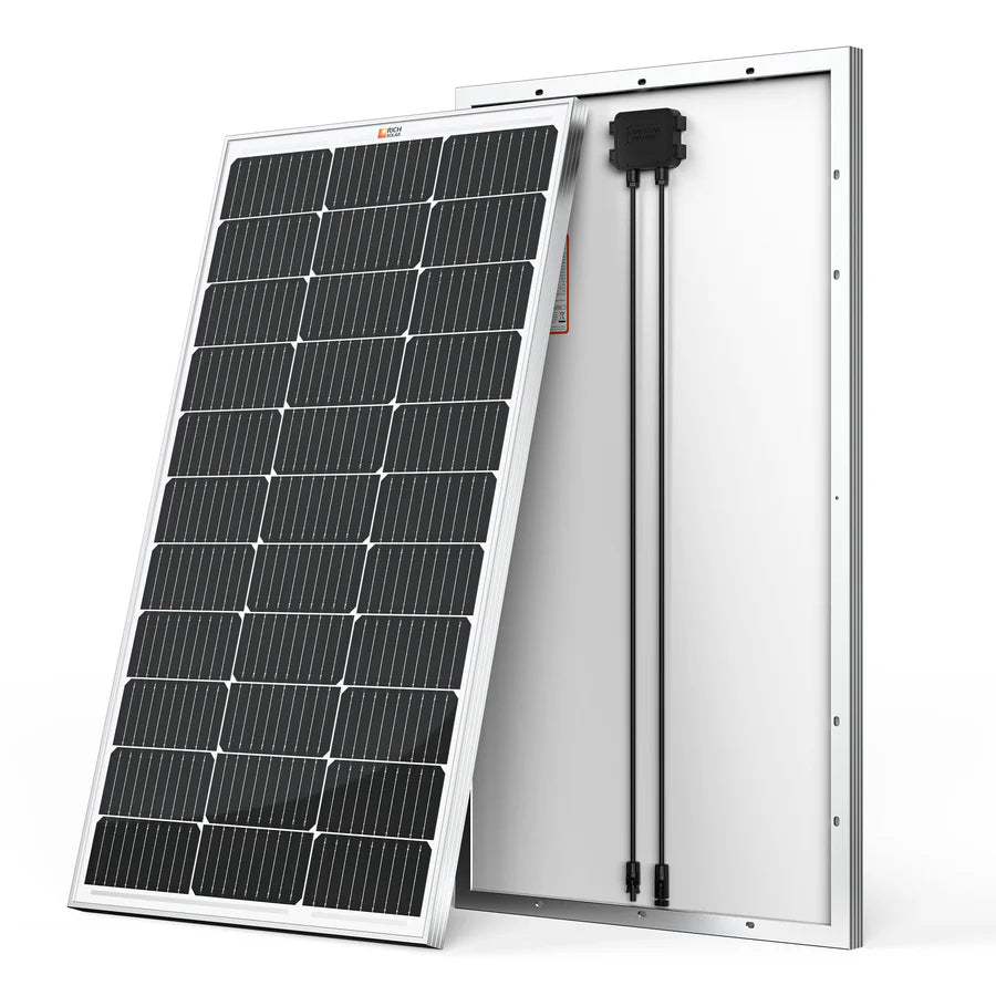 MEGA 100 | 100 Watt Solar Panel | Premier 12V Off-Grid Solar Panel for Vans, Campers, Boats | 25-Year Output Warranty | UL Certified - ShopSolar: Complete Solar Kits + Lifetime Customer Support