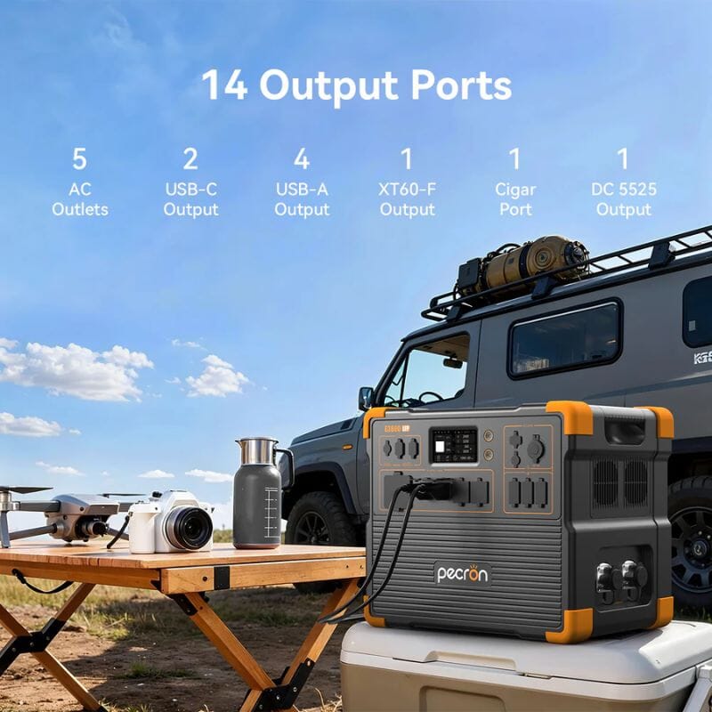 Pecron E3800LFP 240V Dual Kit | 7,680Wh / 8,400W Output | 240V Hub | Choose Your Custom Bundle Option | 5-Year Warranty | Complete Solar Kit