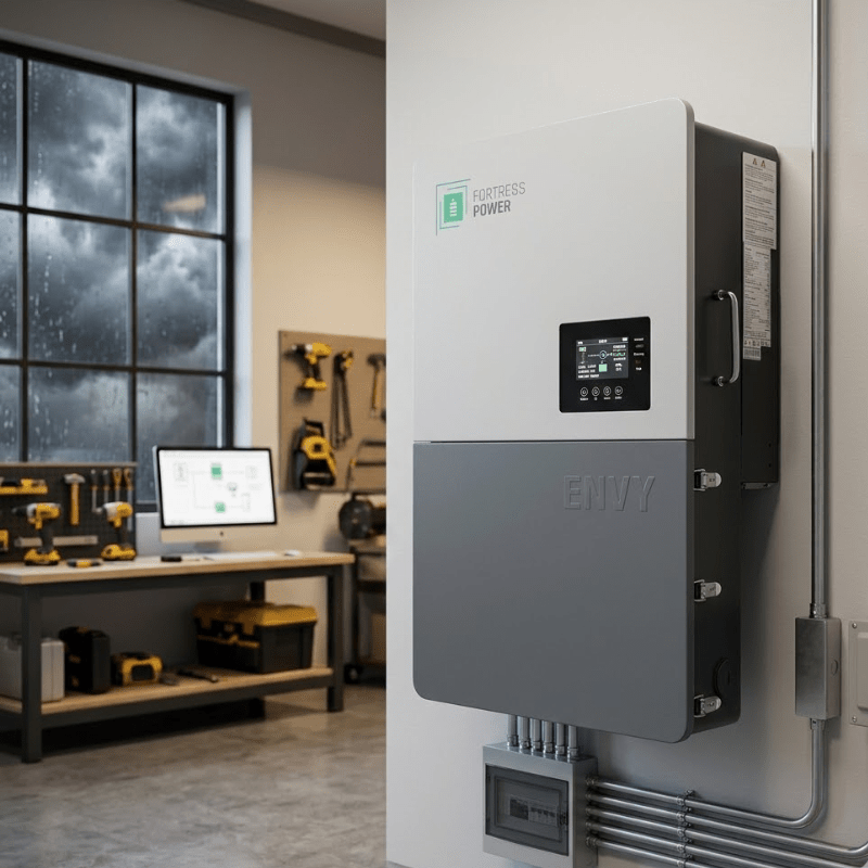 Fortress Power Envy Duo 21 Hybrid Inverter | 48V | 25kW PV Input | 12kW Backup | 240V Split-Phase & 208V 3-Phase | Parallel to 120kW | 10-Year Warranty - ShopSolar: Complete Solar Kits + Lifetime Customer Support