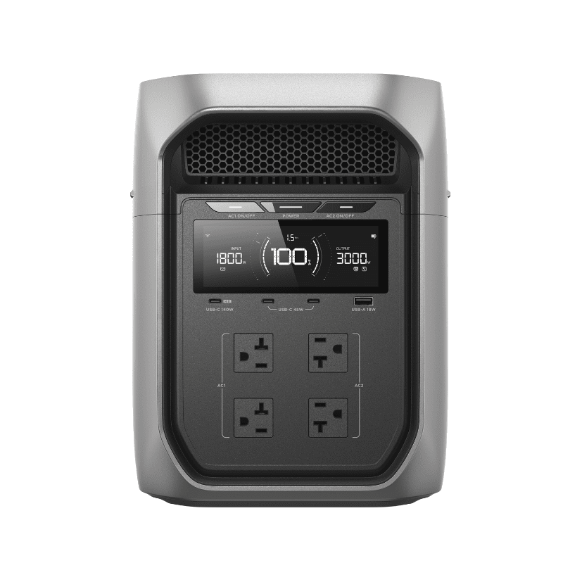 EcoFlow DELTA 3 Max Plus – 2,048Wh / 3,000W Portable Power Station + Choose Custom Solar Panel Bundle Option | 5-Year Warranty | Complete Solar Kit - ShopSolar: Complete Solar Kits + Lifetime Customer Support