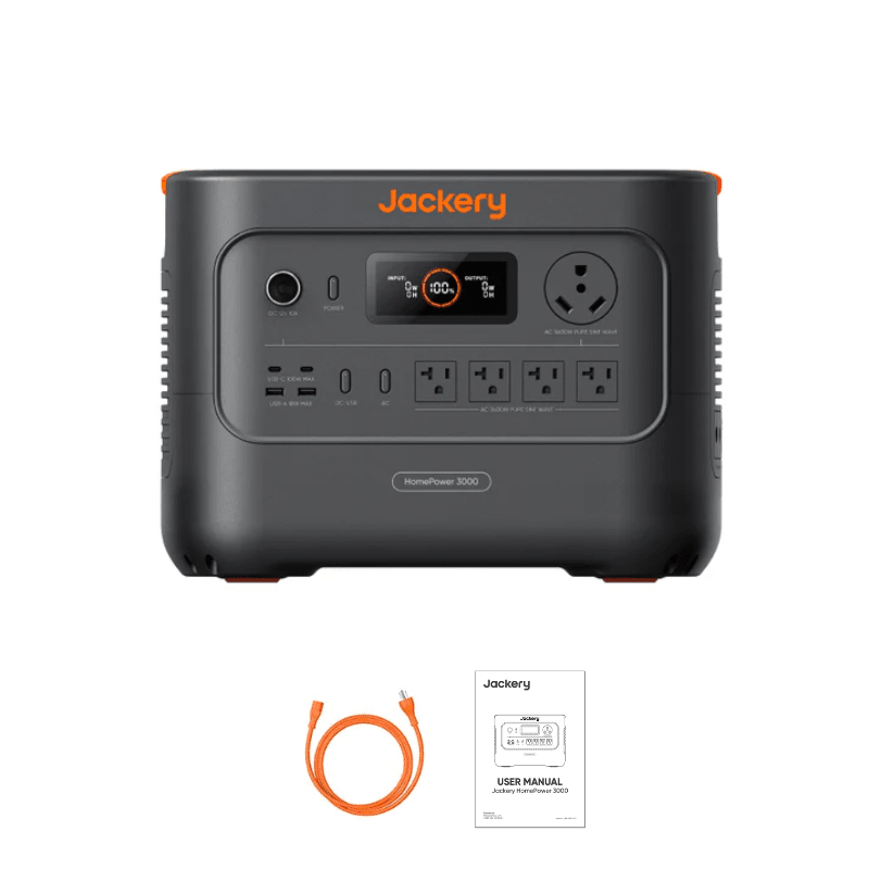 Jackery HomePower 3000 Solar Generator Kits | 3,072Wh | 3,600W Output | Quad/Hex/Octo 800W–1,600W Rigid Solar | <20ms UPS | 2-Year Warranty - ShopSolar: Complete Solar Kits + Lifetime Customer Support