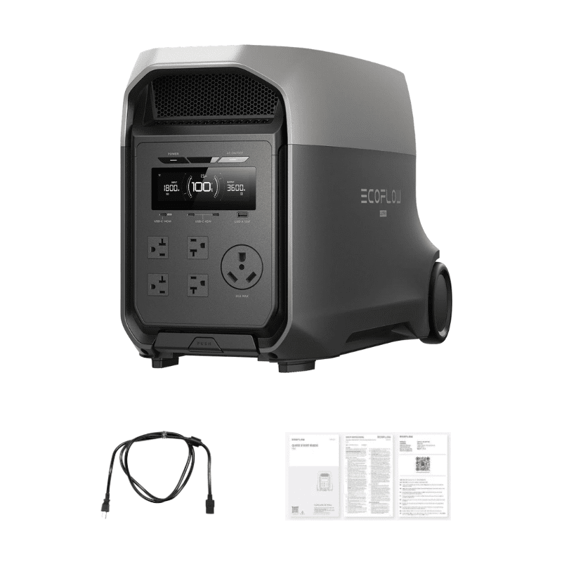 EcoFlow DELTA 3 Ultra – 3,072Wh / 3,600W Portable Power Station + Choose Custom Solar Panel Bundle Option | 5-Year Warranty | Complete Solar Kit - ShopSolar: Complete Solar Kits + Lifetime Customer Support