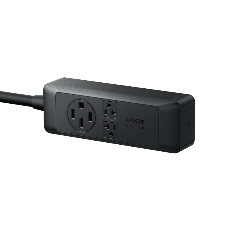 Anker SOLIX E10 120V/240V Power Strip | 1× NEMA 14-50 (9,600W) + 2× NEMA 5-20 (2,400W) | No Transfer Switch Needed - ShopSolar: Complete Solar Kits + Lifetime Customer Support