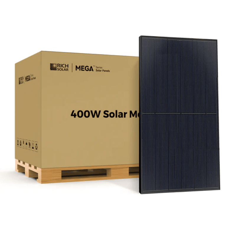 Rich Solar MEGA 400 | 400W Monocrystalline Solar Panel | Mono PERC + 10-Busbar | 1,500VDC | UL Certified | 25-Year Output Warranty - ShopSolar: Complete Solar Kits + Lifetime Customer Support
