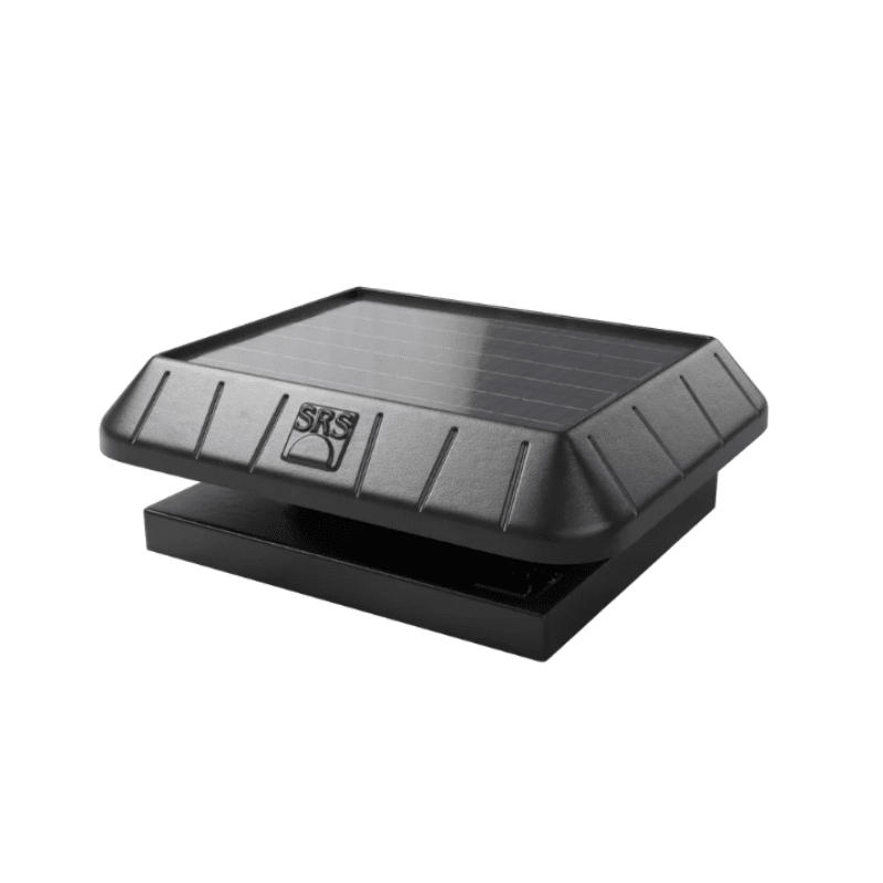 SunRise Solar Attic Fan with Integrated Solar Panel | 30W–45W Options | Flat or Curb Base | Up to 2,800 sq/ft Cooling - ShopSolar: Complete Solar Kits + Lifetime Customer Support