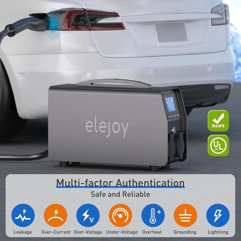 Elejoy 3000W Tesla V2L Power Discharger | 3.3kW Output | 120V/240V Dual Voltage | NACS Compatible | 1-Year Warranty