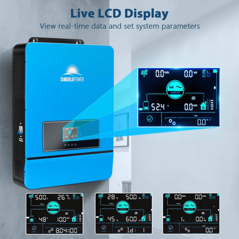 Sungold Power 10kW 48V Split-Phase Solar Inverter | Dual MPPT 11,000W PV (500V) | WiFi Monitoring | UL 1741 (ETL) | Parallel Up to 6 | 2-Year Warranty - ShopSolar: Complete Solar Kits + Lifetime Customer Support
