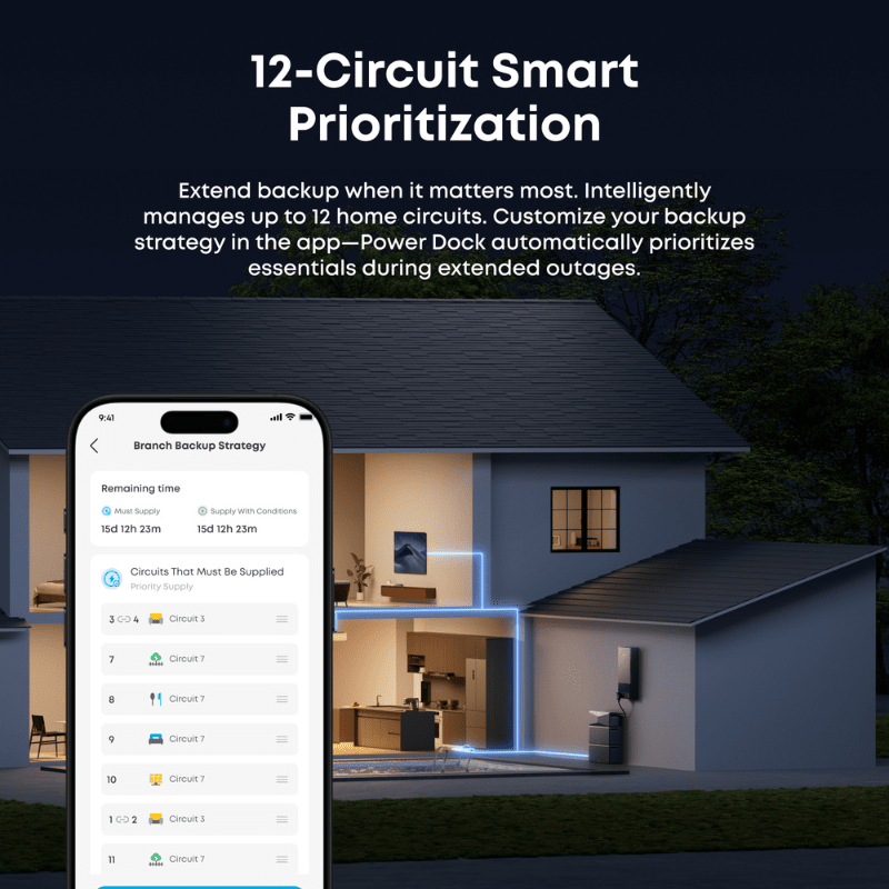 Anker SOLIX Power Dock for E10 Automatic Backup Kit | 10–30 kW Turbo Output | Storm Guard + Smart Grid | NEMA 3R | Easy DIY Install - ShopSolar: Complete Solar Kits + Lifetime Customer Support