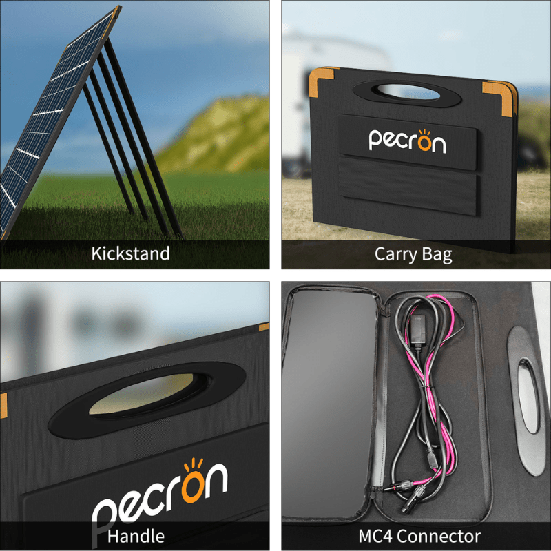 Pecron PV300 300W Portable Solar Panel | Monocrystalline | IP67 Waterproof | 22% Efficiency | Foldable & Flexible | Off-Grid Ready - ShopSolar: Complete Solar Kits + Lifetime Customer Support