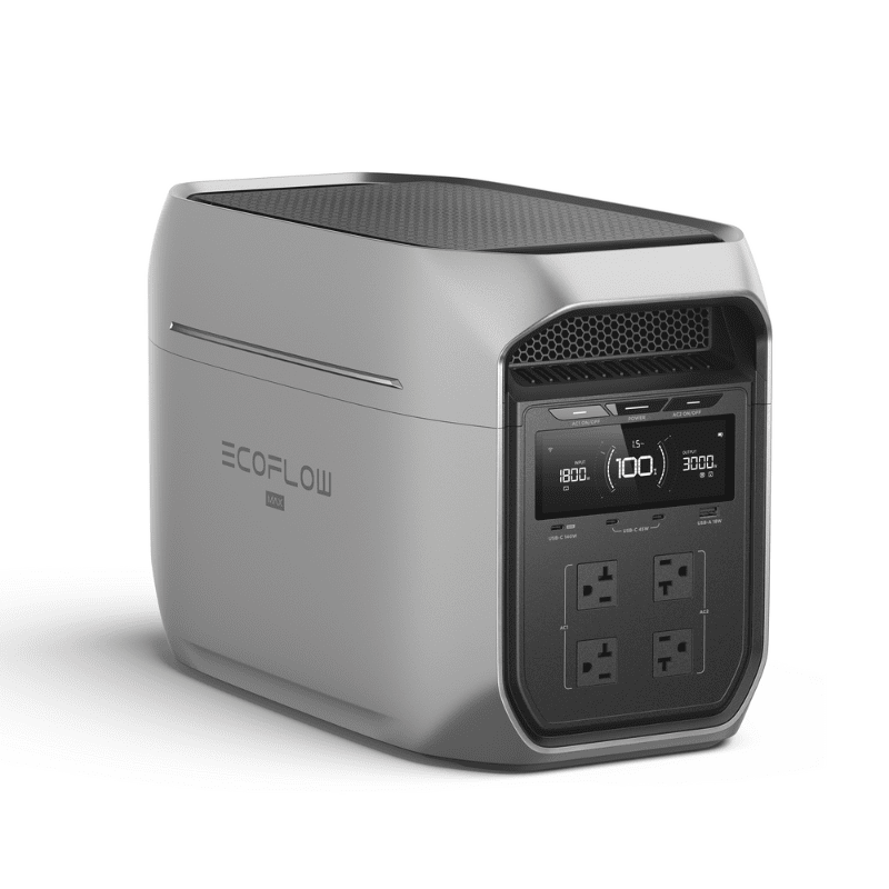 EcoFlow DELTA 3 Max Plus – 2,048Wh / 3,000W Portable Power Station + Choose Custom Solar Panel Bundle Option | 5-Year Warranty | Complete Solar Kit - ShopSolar: Complete Solar Kits + Lifetime Customer Support