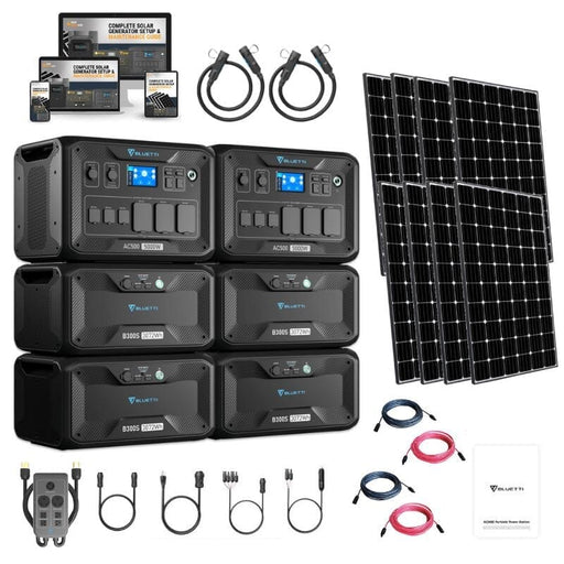Bluetti AC500 5,000W / 3,072Wh to 18,432Wh Portable Power Station Solar Kits + Choose Your Custom Bundle | Complete Solar Kit - ShopSolar.com