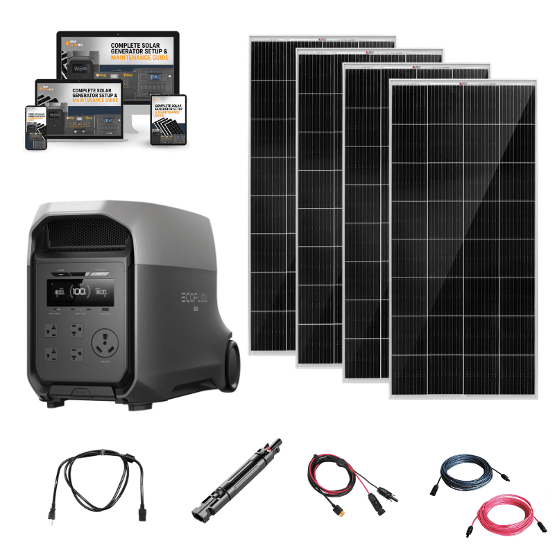 EcoFlow DELTA 3 Ultra – 3,072Wh / 3,600W Portable Power Station + Choose Custom Solar Panel Bundle Option | 5-Year Warranty | Complete Solar Kit - ShopSolar: Complete Solar Kits + Lifetime Customer Support