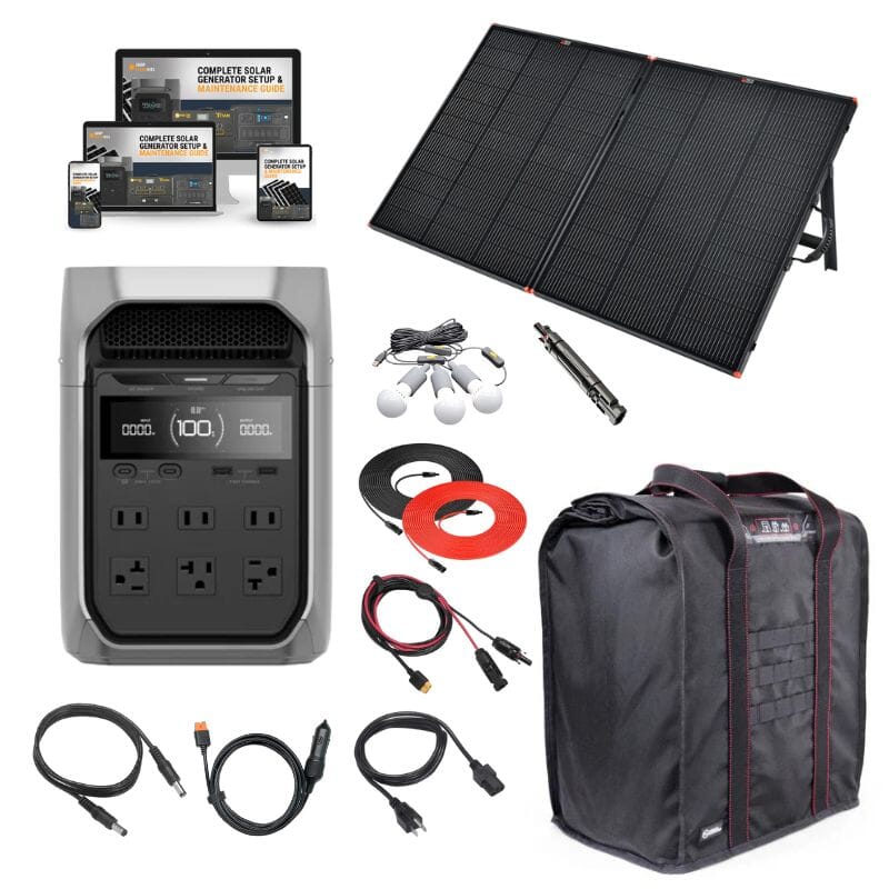 Ecoflow DELTA 3 PLUS 1,024Wh Portable Power Station + Choose Custom Solar Panel Bundle Option | 5-Year Warranty | Complete Solar Kit