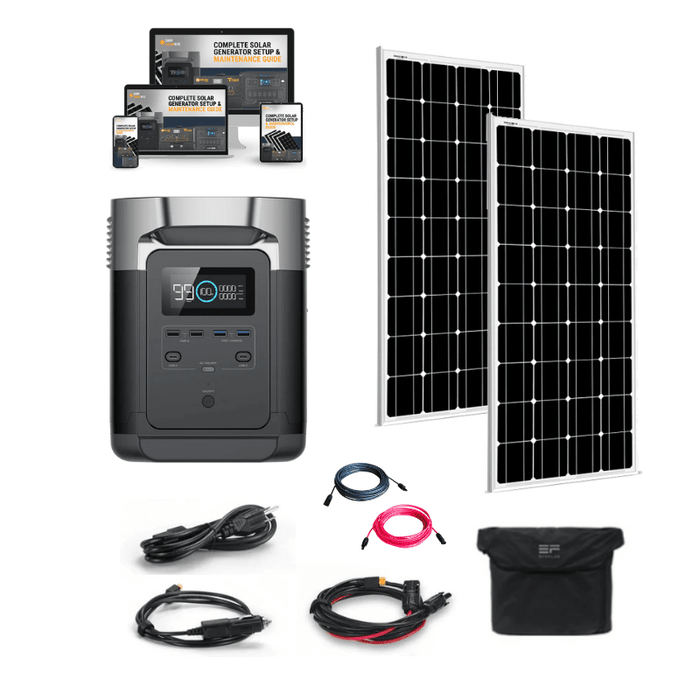 EcoFlow DELTA 1,800W / 1,300Wh Double Solar Kits 