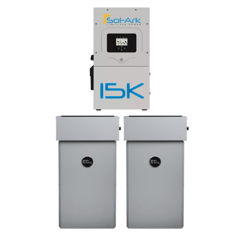 Sol-Ark 15K WallMount AllWeather ESS | 14.3kWh Lithium Wall Mount Battery + Hybrid Inverter Bundle | 10-Year Warranty - ShopSolar.com