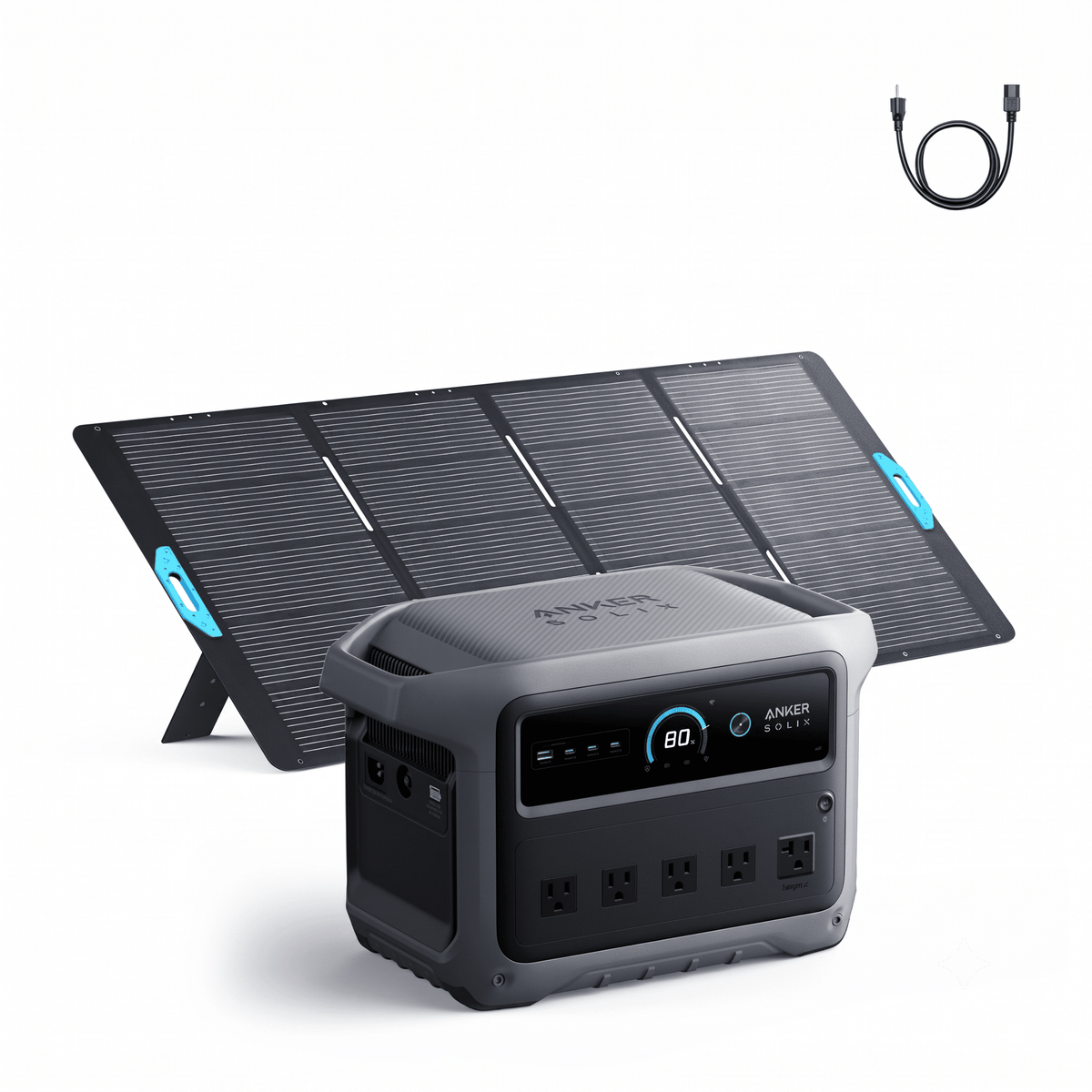 Anker SOLIX C1000 Gen2 Portable Power Station | 1,024Wh / 2,000W | 49-Min UltraFast Recharge | 600W Solar Input | Choose Your Bundle Option | 5-Year Warranty