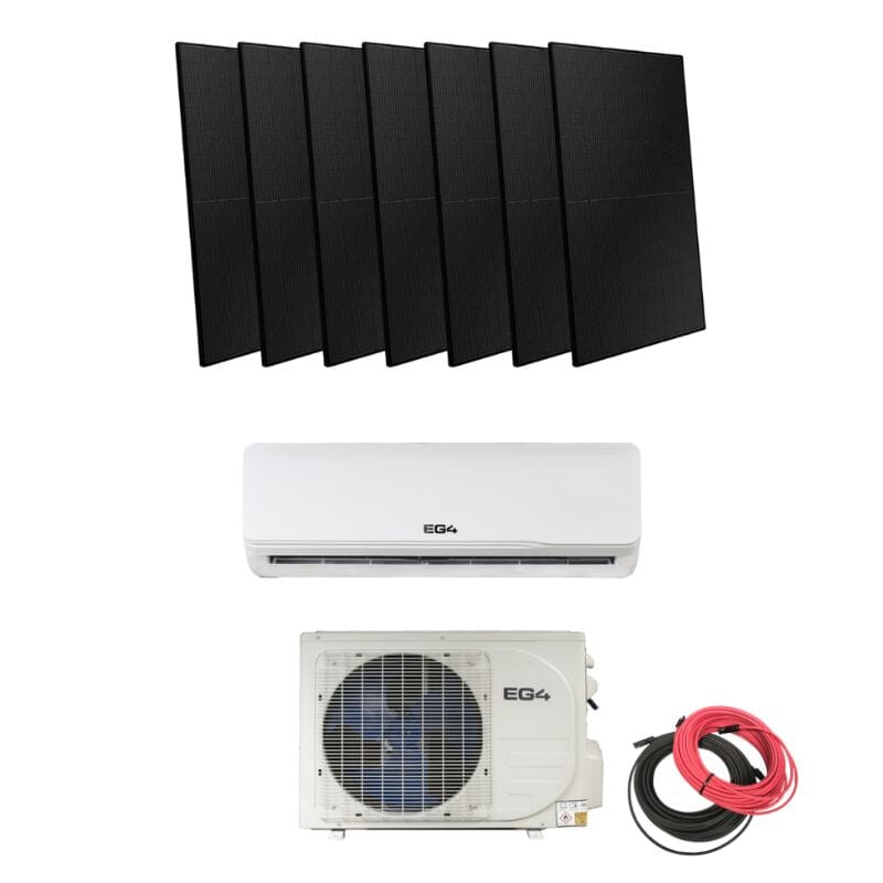 EG4 24k Hybrid Mini Split Solar Kit | 24,000 BTU | R32 Refrigerant | Choose Your Bundle | 5-Year Warranty