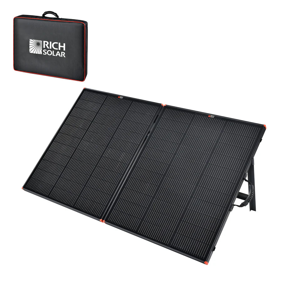 MEGA 200 Briefcase – 200W 12V Portable Solar Panel | Foldable
