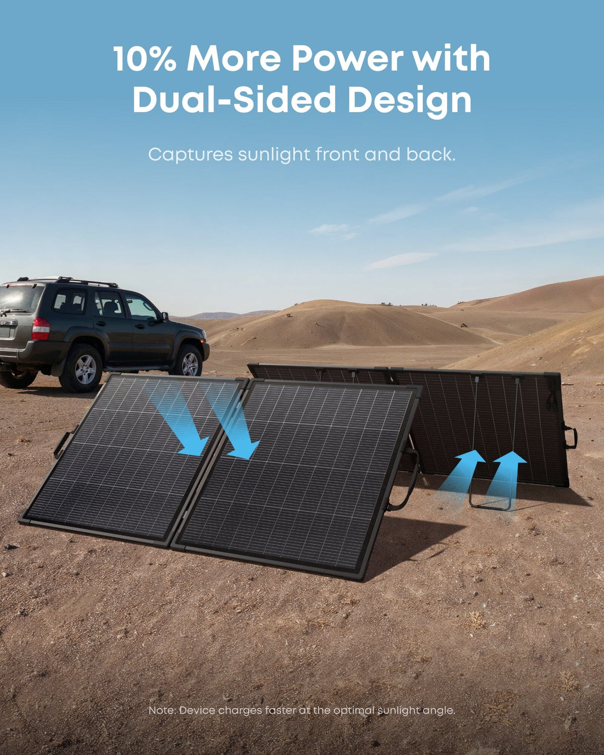 Anker SOLIX PS200 Bifacial Portable Solar Panel (200W) - ShopSolar.com