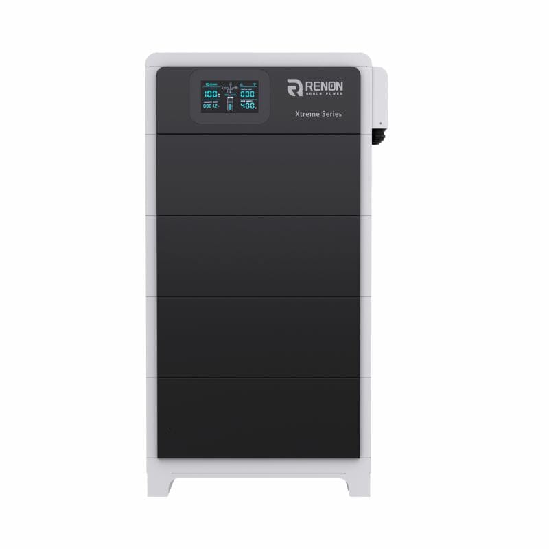 Renon Xtreme LV Modular Home Battery System | 10.24–30.72 kWh | Stackable LiFePO4 | WiFi EMS | Plug & Play | 10-Year Warranty - ShopSolar.com