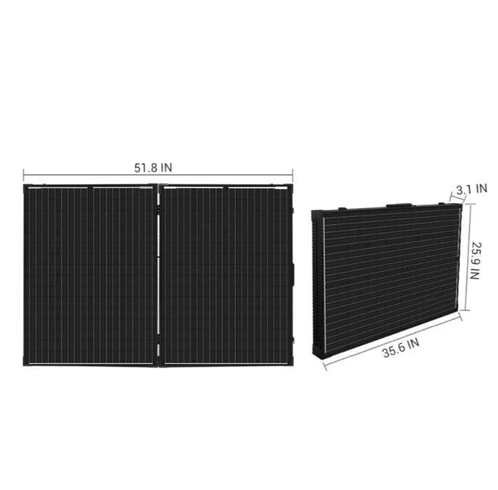 200 Watt 12 Volt Monocrystalline Foldable Solar Suitcase | RNG-KIT-STCS200D-VOY20 + Free Shipping - Shop Solar Kits