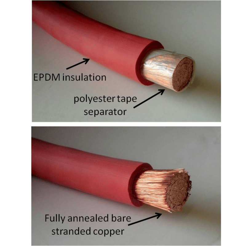 2/0AWG Copper Cabling | Pick Length and Lugs - ShopSolar.com
