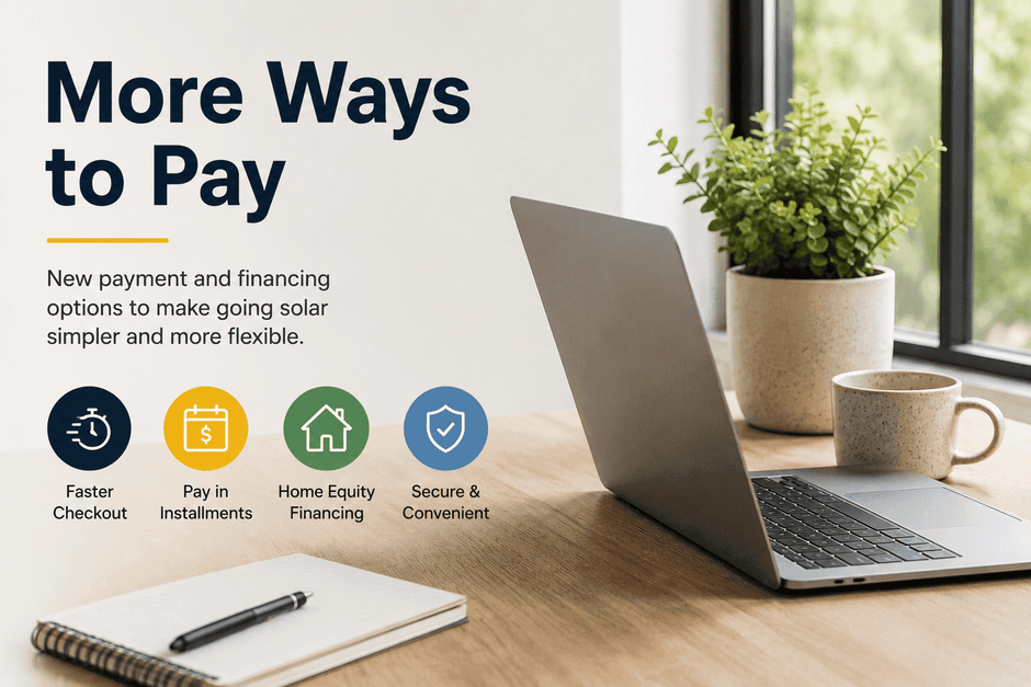New Payment & Financing Options Are Now Available