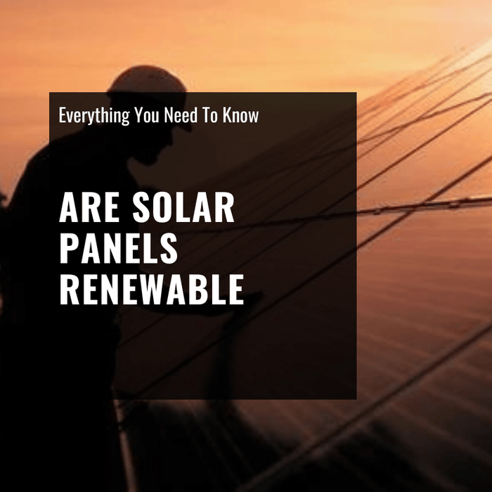 are solar panels renewable