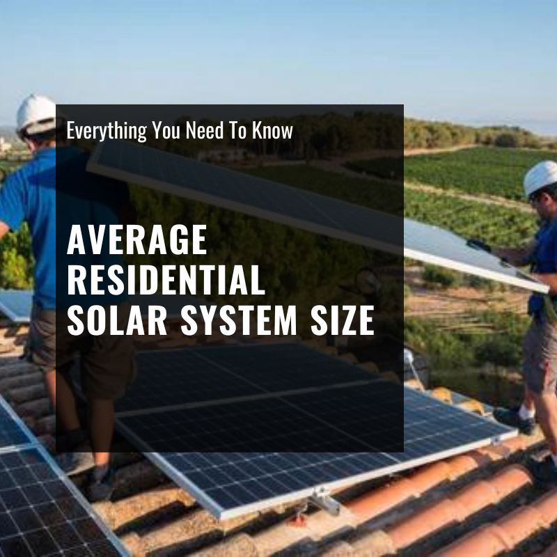 average residential solar system size