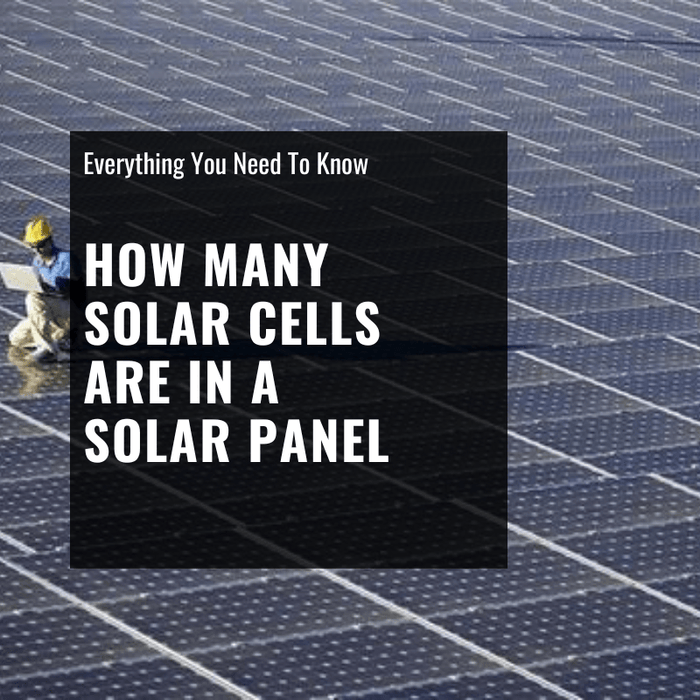 how many solar cells are in a solar panel