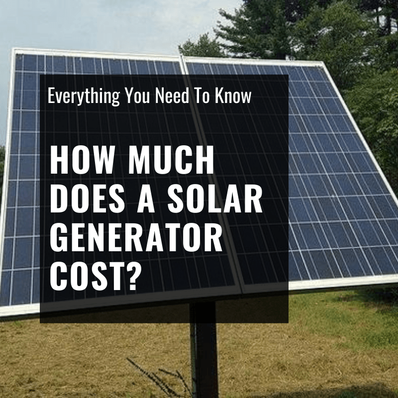 cost of titan solar generator