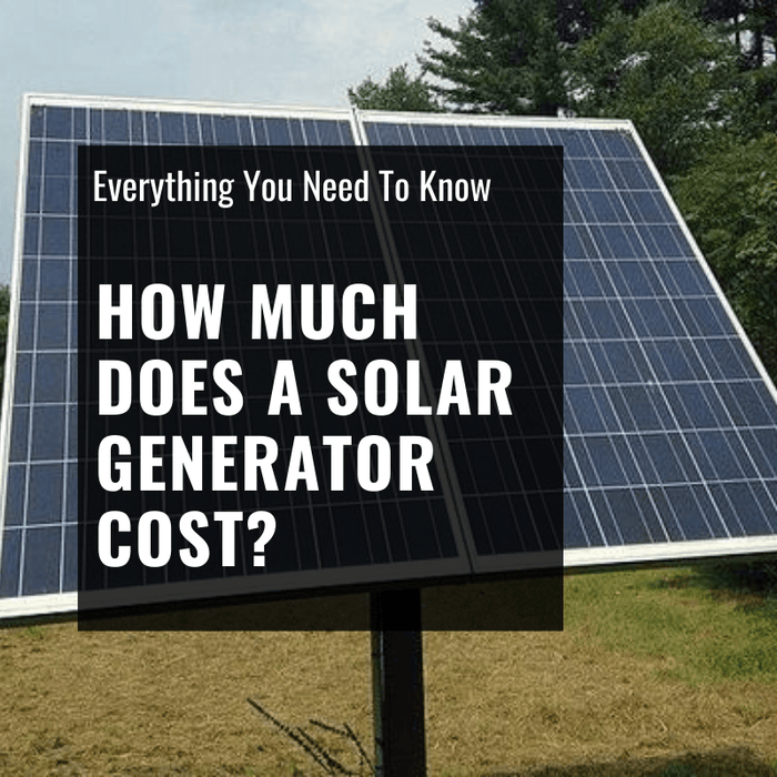 cost of titan solar generator