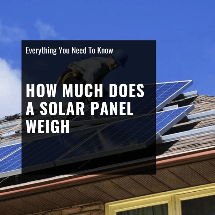 how much does a solar panel weigh