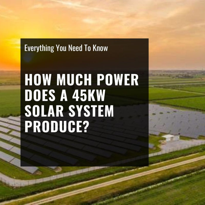 how much power does a 45 kw solar system produce