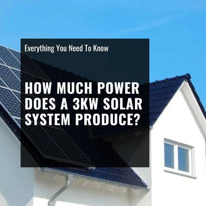 how much power does a 3kw solar system produce