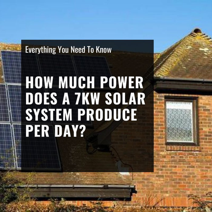 how much power does a 7kw solar system produce per day