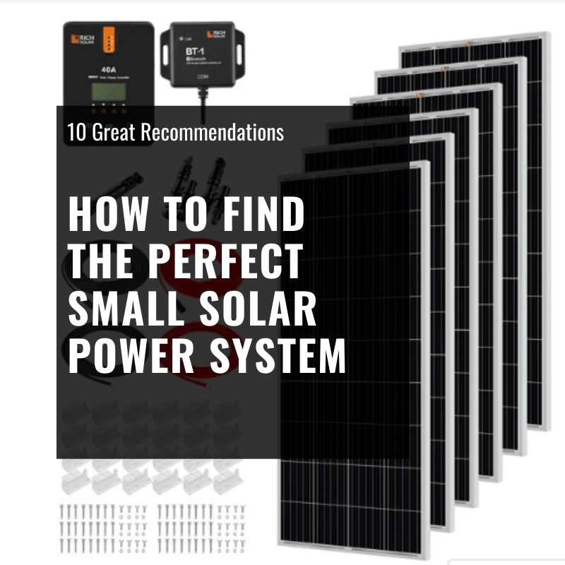 How to Find the Perfect Small Solar Power System? - ShopSolar: Complete ...