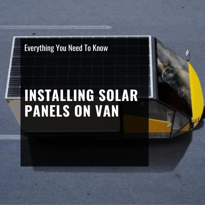 installing solar panels on van