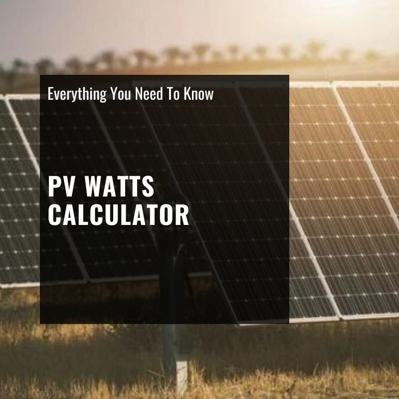 pv watts calculator