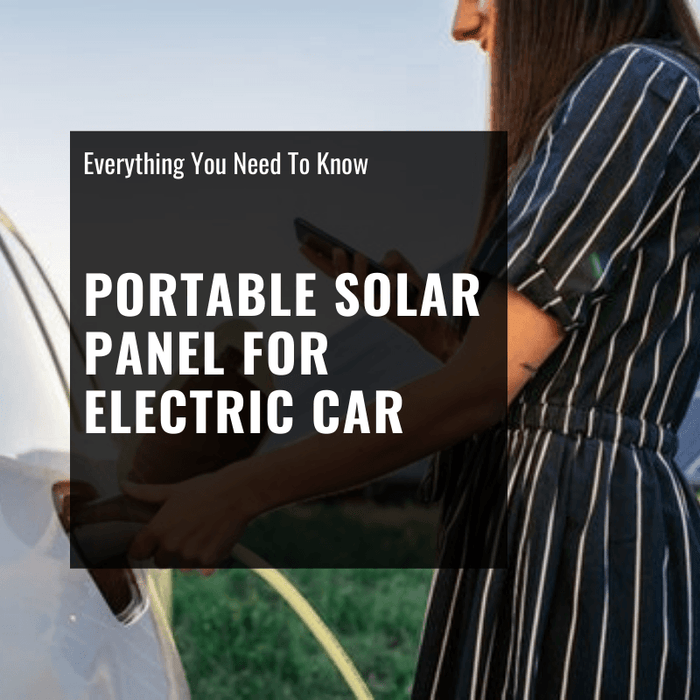 portable solar panel for electric car