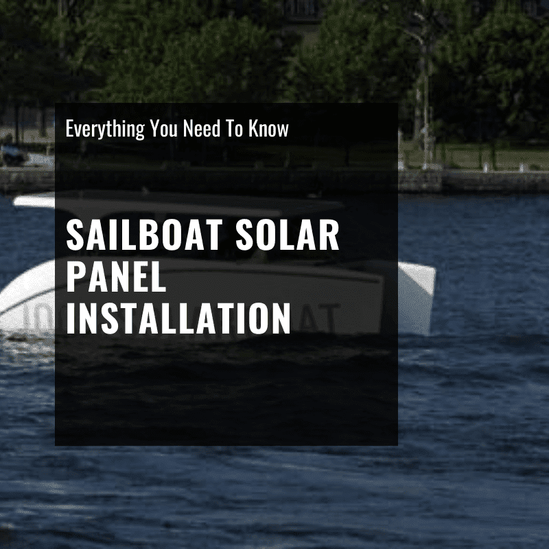 sailboat solar panel installation