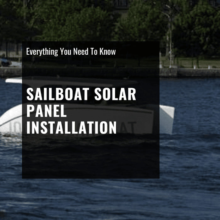 sailboat solar panel installation