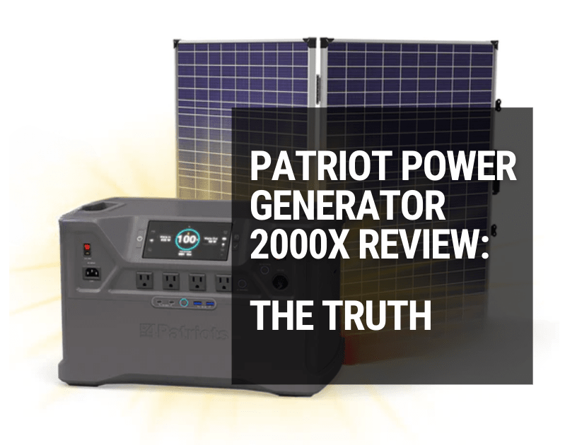 Patriot Power Generator 2000X Review: The Truth About the New 4Patriots Generator