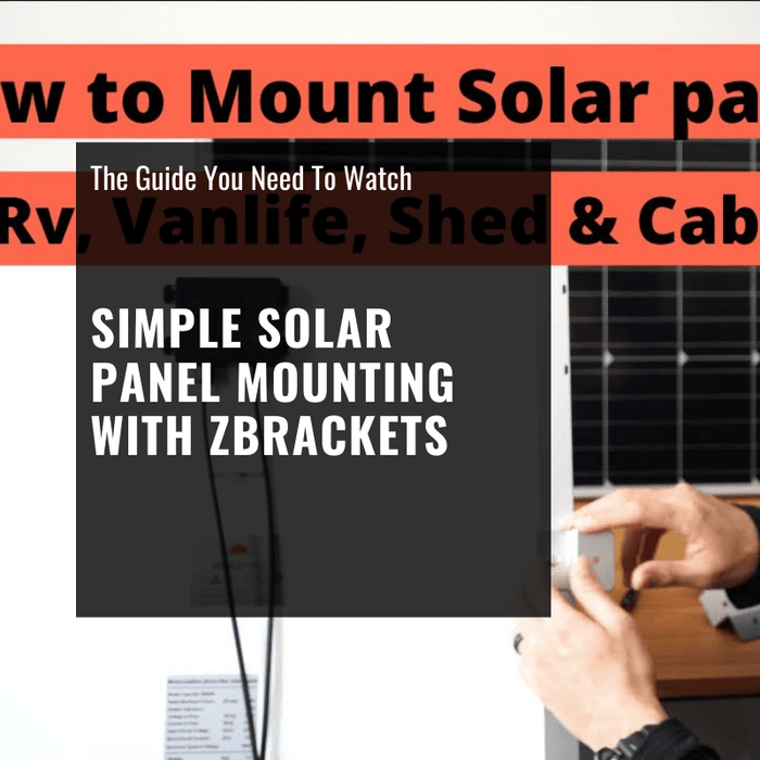How to: Simple Solar Panel Mounting w/ Z-Brackets [Video]