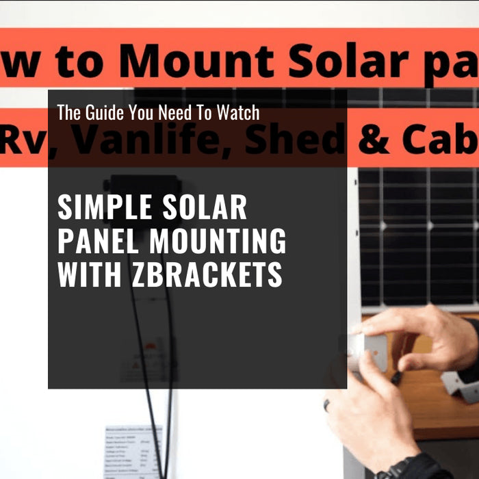 How to: Simple Solar Panel Mounting w/ Z-Brackets [Video]