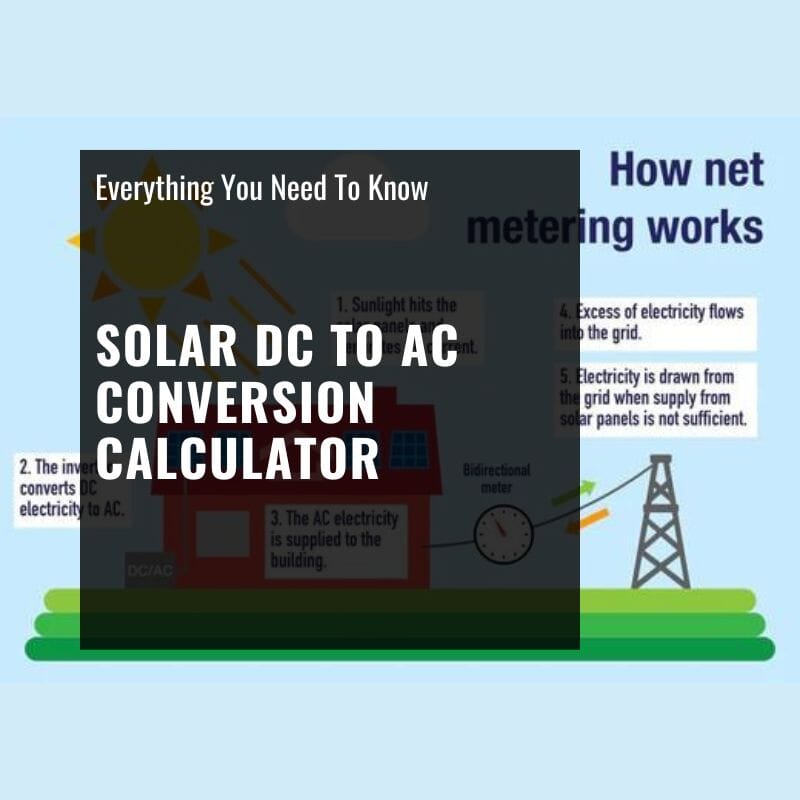 solar dc to ac conversion calculator
