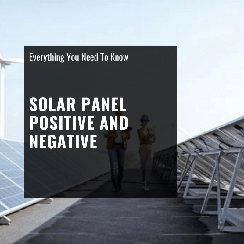 solar panel positive and negative
