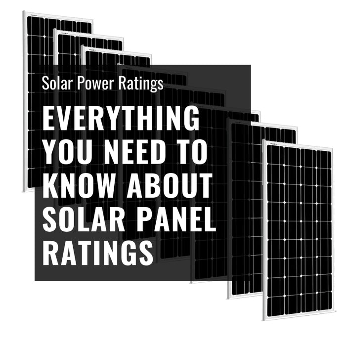 solar panel ratings