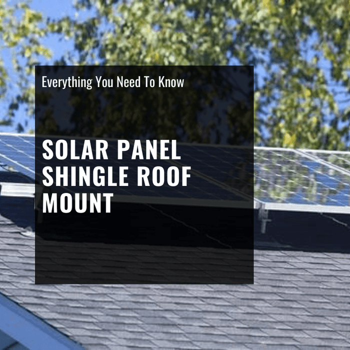 solar panel shingle roof mount