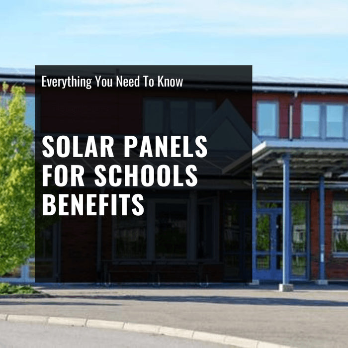 solar panels for schools benefits